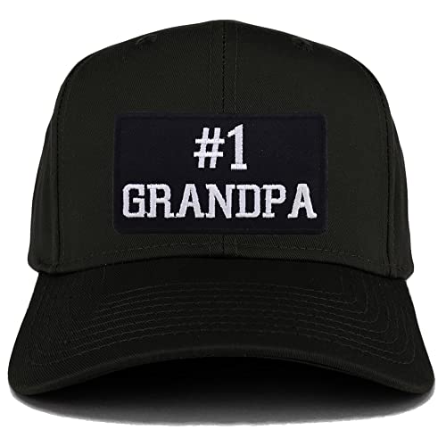 Trendy Apparel Shop Number 1 Grandpa Patch Structured Baseball Cap