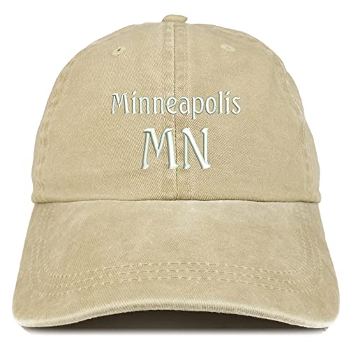 Trendy Apparel Shop Minneapolis MN Embroidered Pigment Dyed Washed Baseball Cap