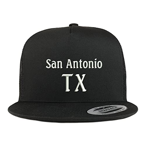 Trendy Apparel Shop San Antonio TX Embroidered 5 Panel Flatbill Trucker Cap