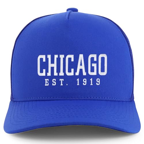 Trendy Apparel Shop Chicago Est.1919 Embroidered 5 Panel Snapback Trucker Cap