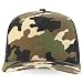 Trendy Apparel Shop 5 Panel Structured Trucker Cap with Mexico Flag Design Undervisor