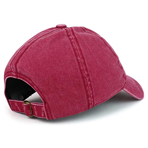 Trendy Apparel Shop Touch Down Football Embroidered Washed Cotton Baseball Cap