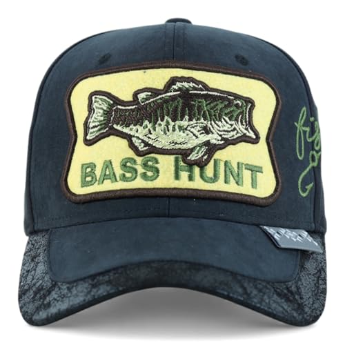 Trendy Apparel Shop Bass Embroidered Mesh Back Baseball Cap