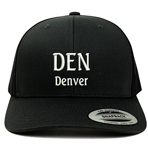 Trendy Apparel Shop DEN Denver Embroidered Retro Fit Trucker Mesh Cap