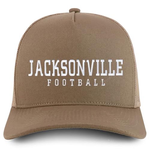 Trendy Apparel Shop Jacksonville Embroidered 5 Panel Snapback Trucker Cap