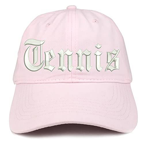 Trendy Apparel Shop Old English Tennis Low Profile Soft Cotton Baseball Cap