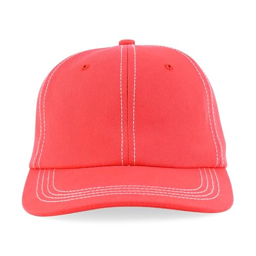 Trendy Apparel Shop XXL Oversize Unstructured Washed Cotton Ball Cap with White Stitching