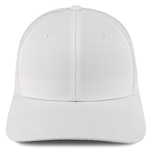 Trendy Apparel Shop Structured High Profile 6 Panel Mesh Trucker Baseball Cap