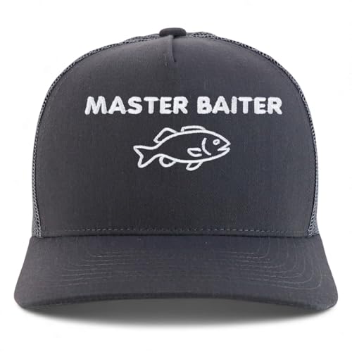 Trendy Apparel Shop Master Baiterer Embroidered 5 Panel Snapback Trucker Cap