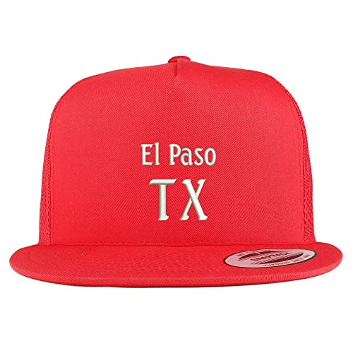 Trendy Apparel Shop El Paso TX Embroidered 5 Panel Flatbill Trucker Cap
