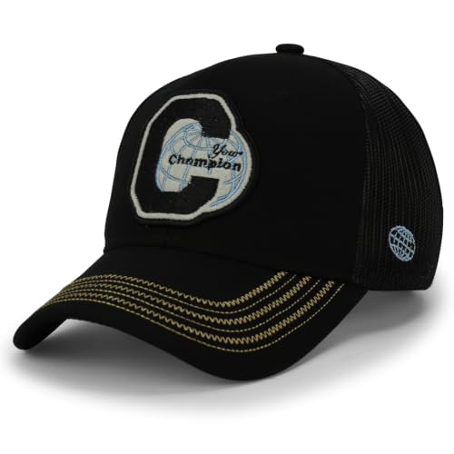 Trendy Apparel Shop Champion Embroidered Snapback Trucker Cap