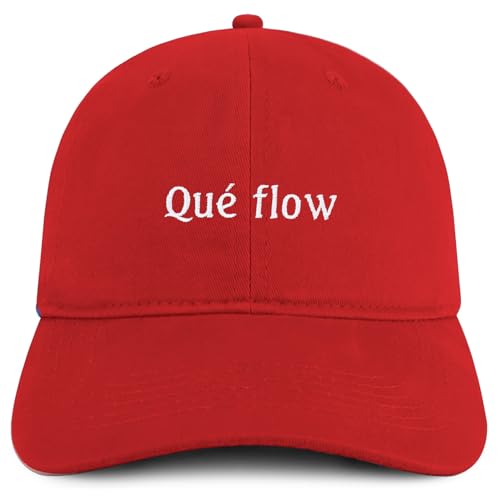 Trendy Apparel Shop Que Flow Embroidered Cotton Low Profile Dad Hat