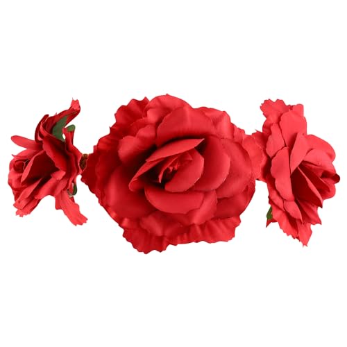 Trendy Apparel Shop Rose Flower Headband Costume Accessories