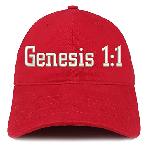 Trendy Apparel Shop Genesis 1:1 Low Profile Soft Cotton Baseball Cap