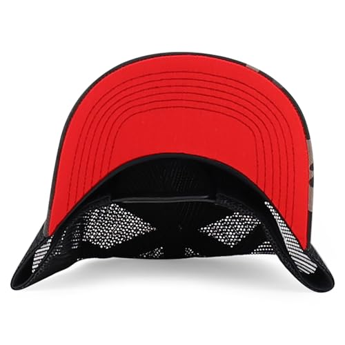 Trendy Apparel Shop 5 Panel Structured Crown Curved Bill Trucker Cap