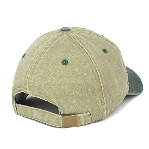 Trendy Apparel Shop Oops Patch Pigment Dyed Washed Two Tone Baseball Cap