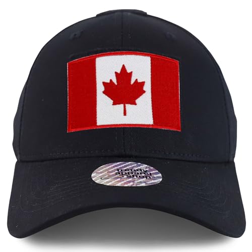 Trendy Apparel Shop Canada Flag Hook and Loop Patch Tactical Baseball Cap