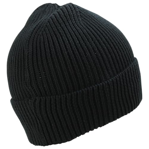 Trendy Apparel Shop Stretchy Cotton Knitted Cuff Beanie Hat