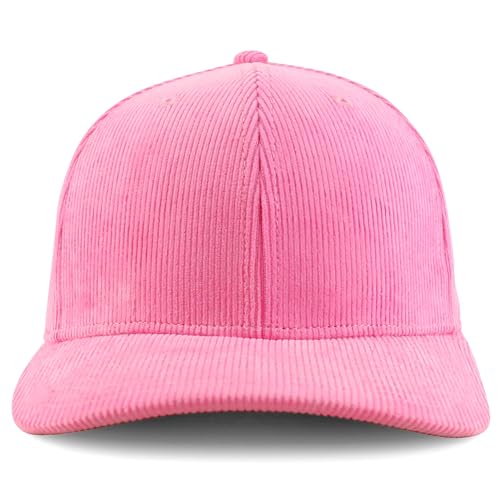 Trendy Apparel Shop Structured 6 Panel Cotton Corduroy Baseball Cap
