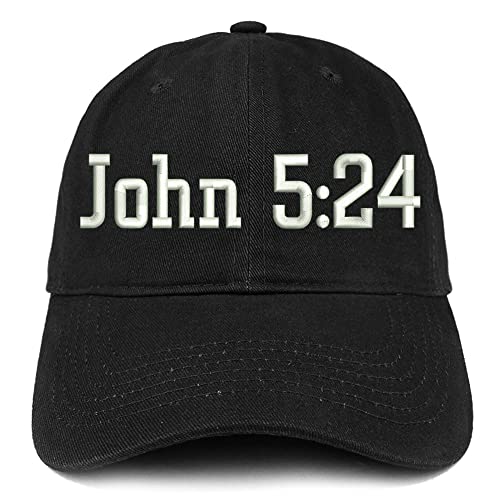 Trendy Apparel Shop John 5:24 Low Profile Soft Cotton Baseball Cap