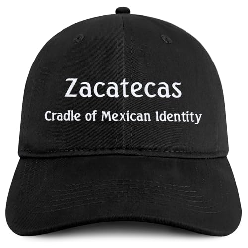 Trendy Apparel Shop Zacatecas Cradle of Mexican Identity Embroidered Cotton Low Profile Dad Hat