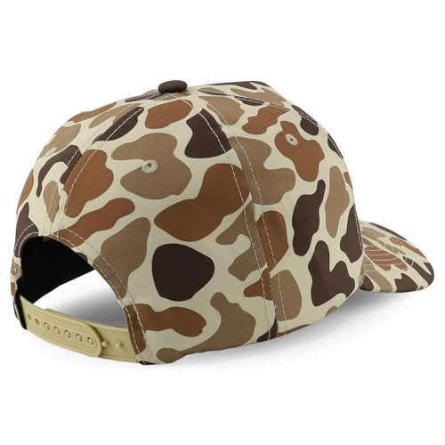 Trendy Apparel Shop A Frame 5 Panel Structured Crown Duck Camo Baseball Cap