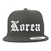 Trendy Apparel Shop Korea Old English Embroidered Flatbill Snapback