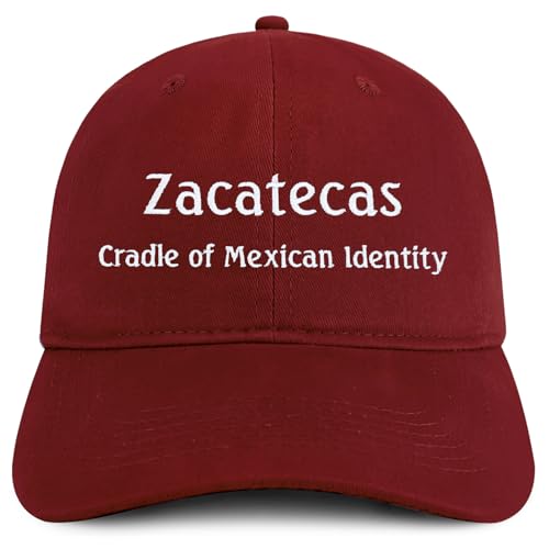 Trendy Apparel Shop Zacatecas Cradle of Mexican Identity Embroidered Cotton Low Profile Dad Hat