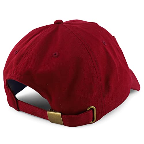 Trendy Apparel Shop Oversized XXL Frayed Unstructured Soft Crown Cotton Dad Hat