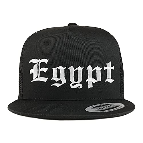 Trendy Apparel Shop Egypt Old English 5 Panel Flatbill Trucker Cap