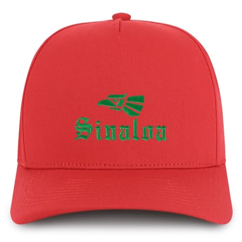 Trendy Apparel Shop Sinaloa City of Mexico Embroidered 5 Panel Structured Baseball Cap