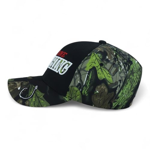 Trendy Apparel Shop 6 Panel Structured Fishing Embroidered Ball Cap