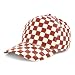 Trendy Apparel Shop Structured 5 Panel Checkered Print Baseball Cap