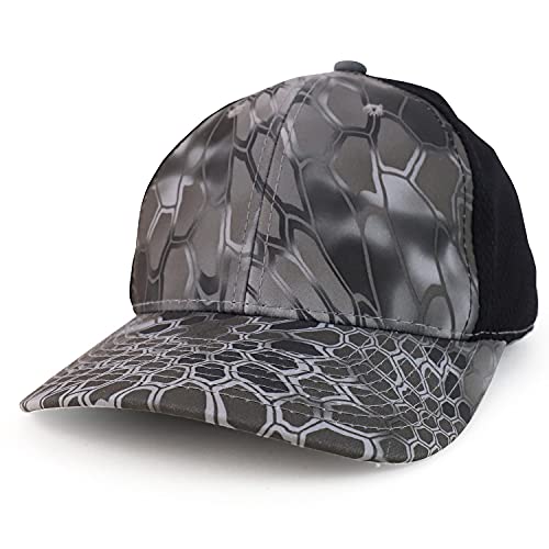 Trendy Apparel Shop Performance Camouflage Mesh Back Trucker Snapback Cap