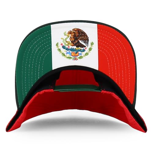 Trendy Apparel Shop Mexico Guadalupe Embroidered Flat Bill Snapback Cap