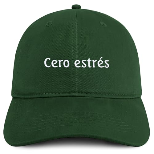Trendy Apparel Shop Cero estres Embroidered Cotton Low Profile Dad Hat