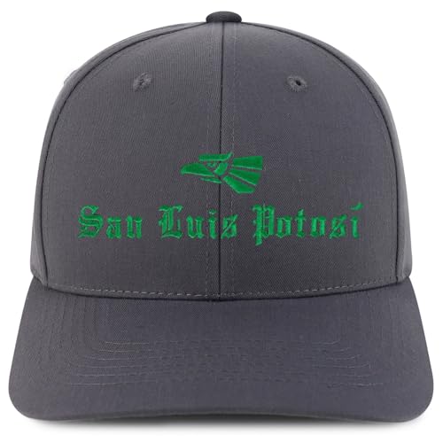 Trendy Apparel Shop San Luis Potosi Mexico State Embroidered 6 Panel Snapback Baseball Cap