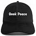 Trendy Apparel Shop Seek Peace Embroidered Cotton Unstructured Low Profile Dad Hat
