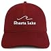 Trendy Apparel Shop Shasta Lake Embroidered Cotton Unstructured Low Profile Dad Hat