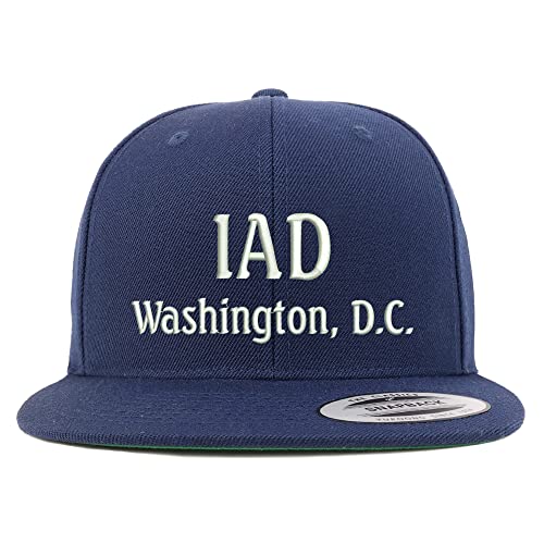 Trendy Apparel Shop IAD Washington DC Embroidered Flatbill Snapback