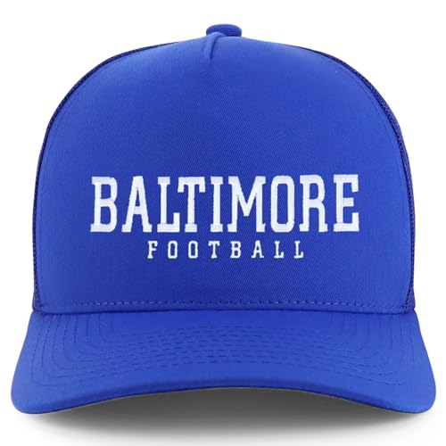 Trendy Apparel Shop Baltimore Embroidered 5 Panel Snapback Trucker Cap