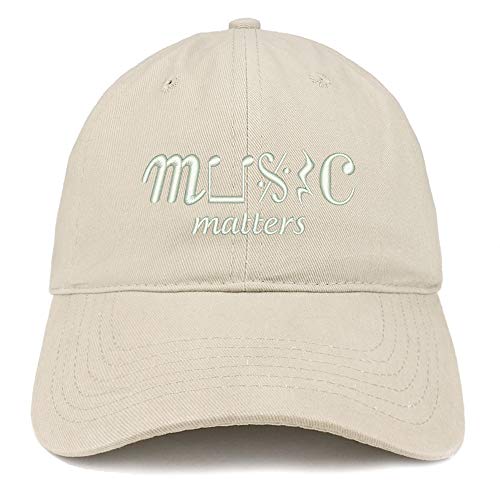 Trendy Apparel Shop Music Matter Embroidered Brushed Cotton Cap