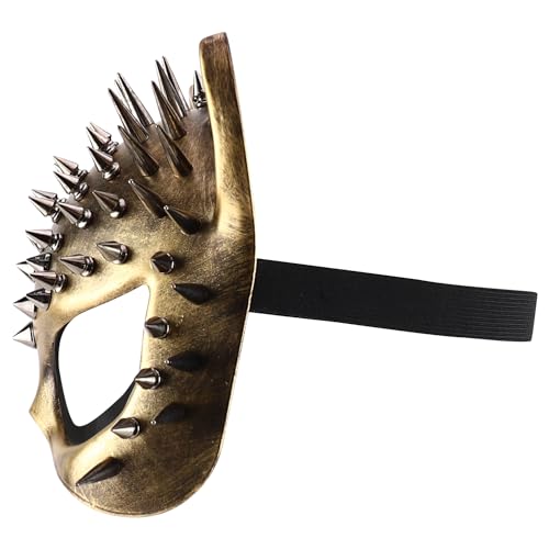 Trendy Apparel Shop Women's Steampunk Splike Cat Half Mask Costume Accessory