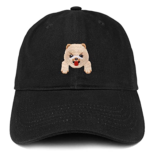 Trendy Apparel Shop Pomeranian Patch Low Profile Soft Cotton Baseball Cap