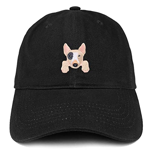 Trendy Apparel Shop Bull Terrier Patch Low Profile Soft Cotton Baseball Cap