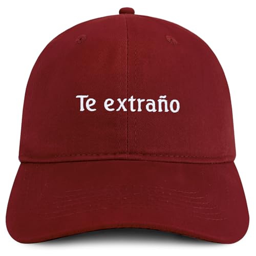 Trendy Apparel Shop Te extrano Embroidered Cotton Low Profile Dad Hat
