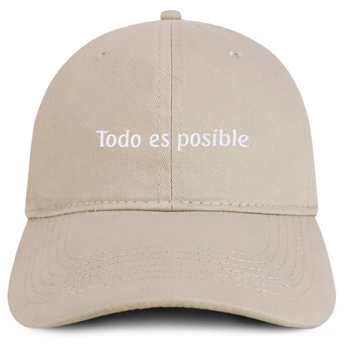 Trendy Apparel Shop Todo ES posible Embroidered Cotton Low Profile Dad Hat