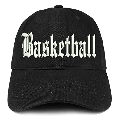 Trendy Apparel Shop Old English Basketball Low Profile Soft Cotton Baseball Cap