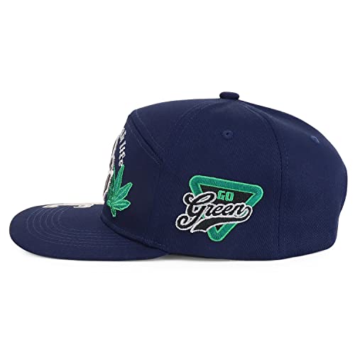 Trendy Apparel Shop Livin The High Life Embroidered Flatbill Snapback Cap