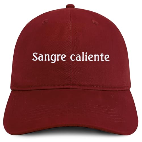 Trendy Apparel Shop Sangre Caliente Embroidered Cotton Low Profile Dad Hat